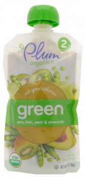 Plum Organics Eat Your Colors Green Baby Food, USA