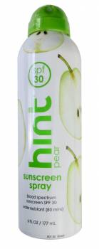 Gastronomic scent: Hint Pear sunscreen SPF 30, USA