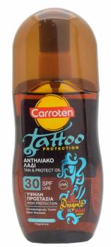 Tattoo sunscreen: Carroten Tattoo Protection Tan & Protect Oil SPF 30 SPF 30, Czech Republic