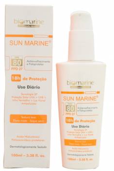 Visible lights: Biomarine Anti-Ageing and Sunscreen SPF 80 PPD 27, Brazil