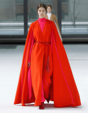 Capes at Carolina Herrera at 2020 NYFW