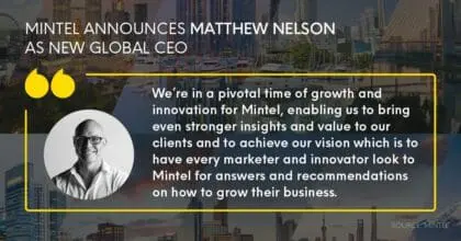 Mintel announces Matthew Nelson as new Global Chief Executive Officer