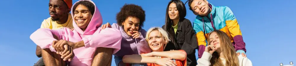 Gen Z consumers socialise together.