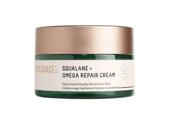 Biossance's product image of their repairing facial skincare cream.