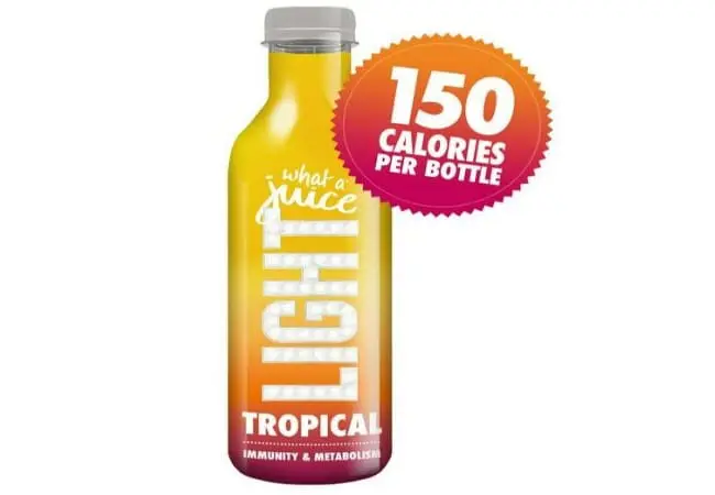 What a Juice product image of their low-calorie juice.