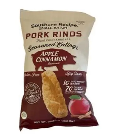 Southern recipe's product image of their Pork Rind salty snack.