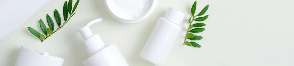 Plain white beauty packaging products