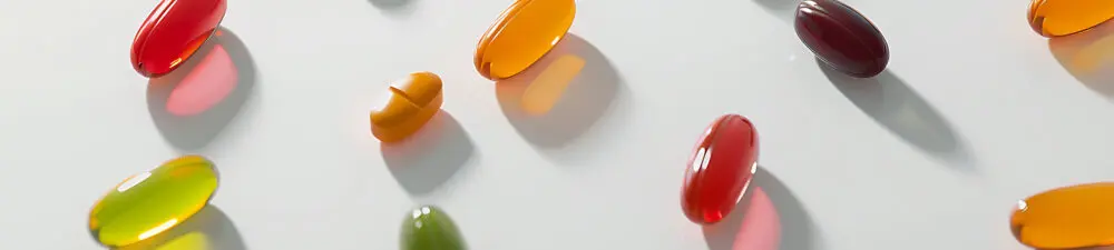Colourful pills