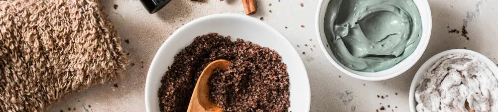 Natural looking bath salts and shower products