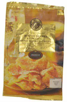Marks & Spencer The Collection Fizz & Sparkle Winter Berries & Prosecco Hand Cooked Crisps