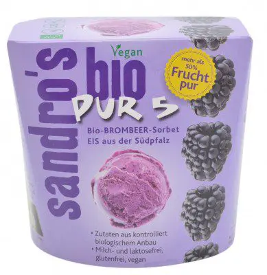 Sandro's Bio Feines Premium Brombeer Sorbet