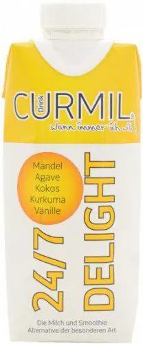 Curmil 24/7 Delight Mandel Getränk mit Kurkuma & Vanille