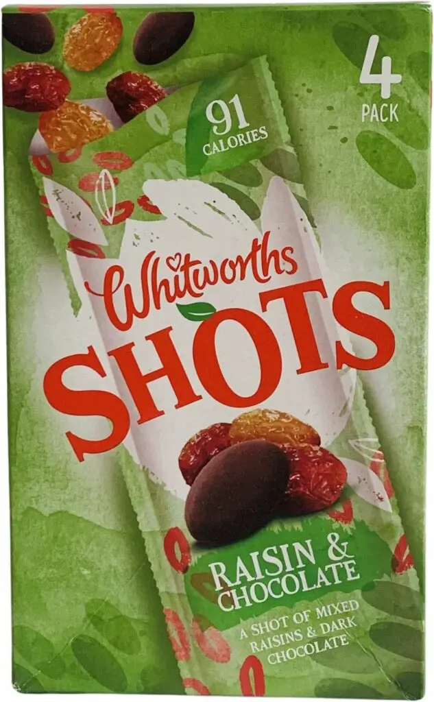 Whitworths Shots Raisin & Chocolate
