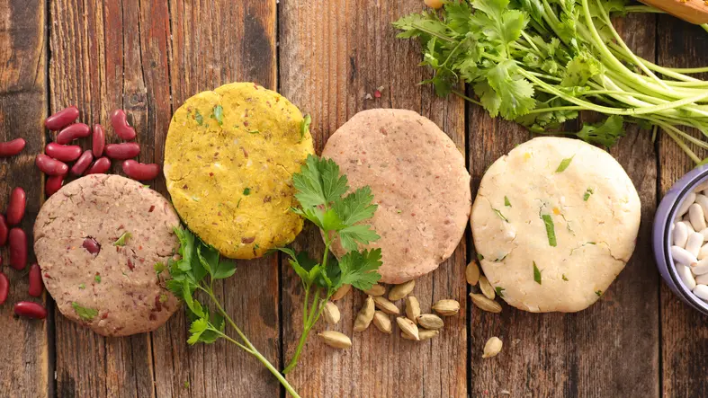 Vegane Burger-Pattys.