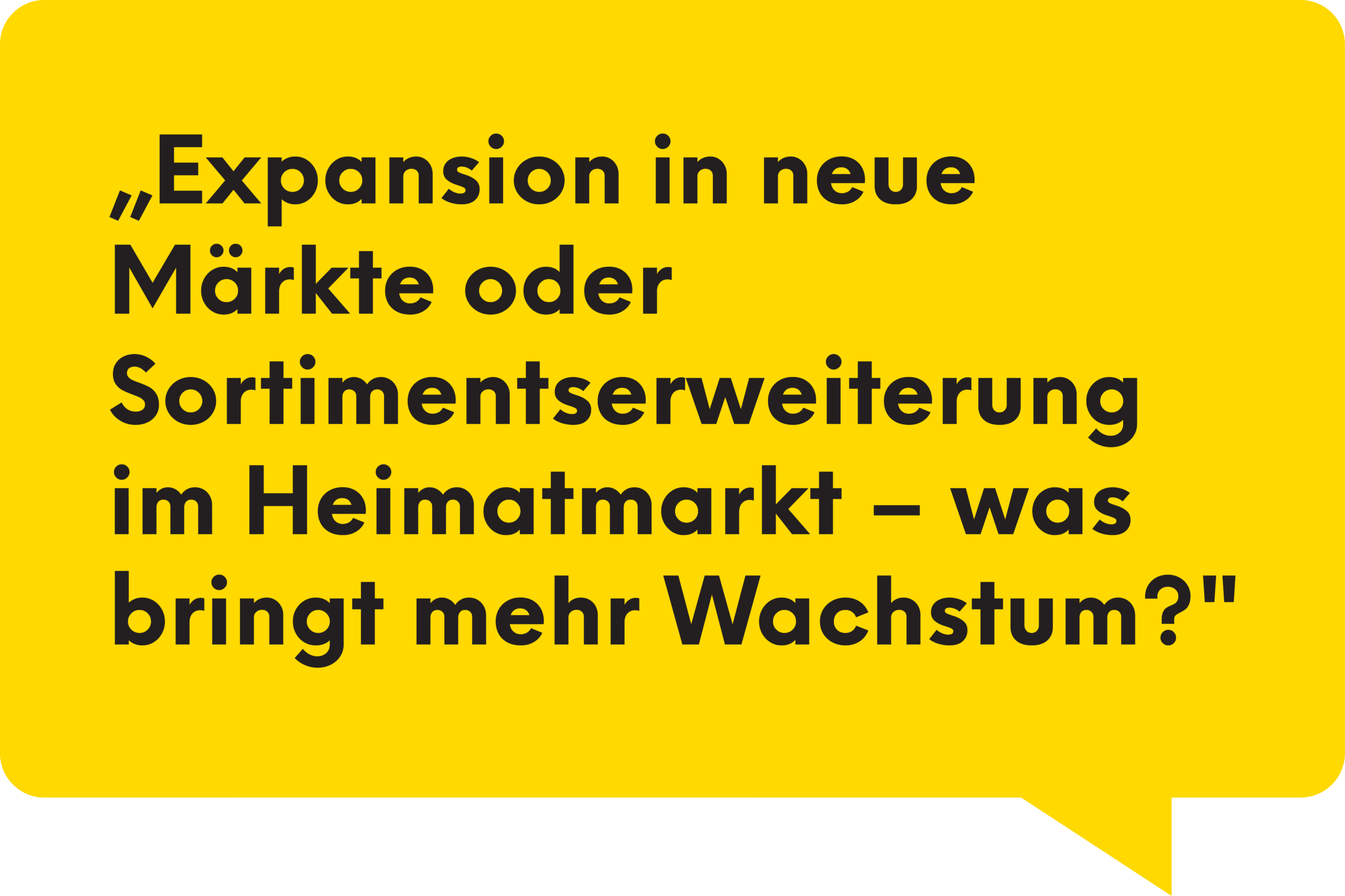 Expansion in neue Märkte oder Sortimentserweiterung im Heimatmarkt – was bringt mehr Wachstum?