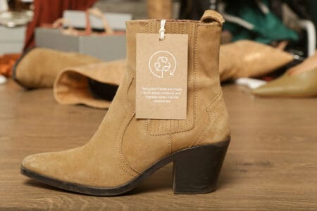 sustainable tan brown boot