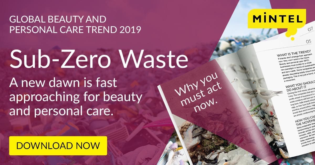 Mintel announces ‘Sub-Zero Waste’ as 2019’s global beauty and personal care trend