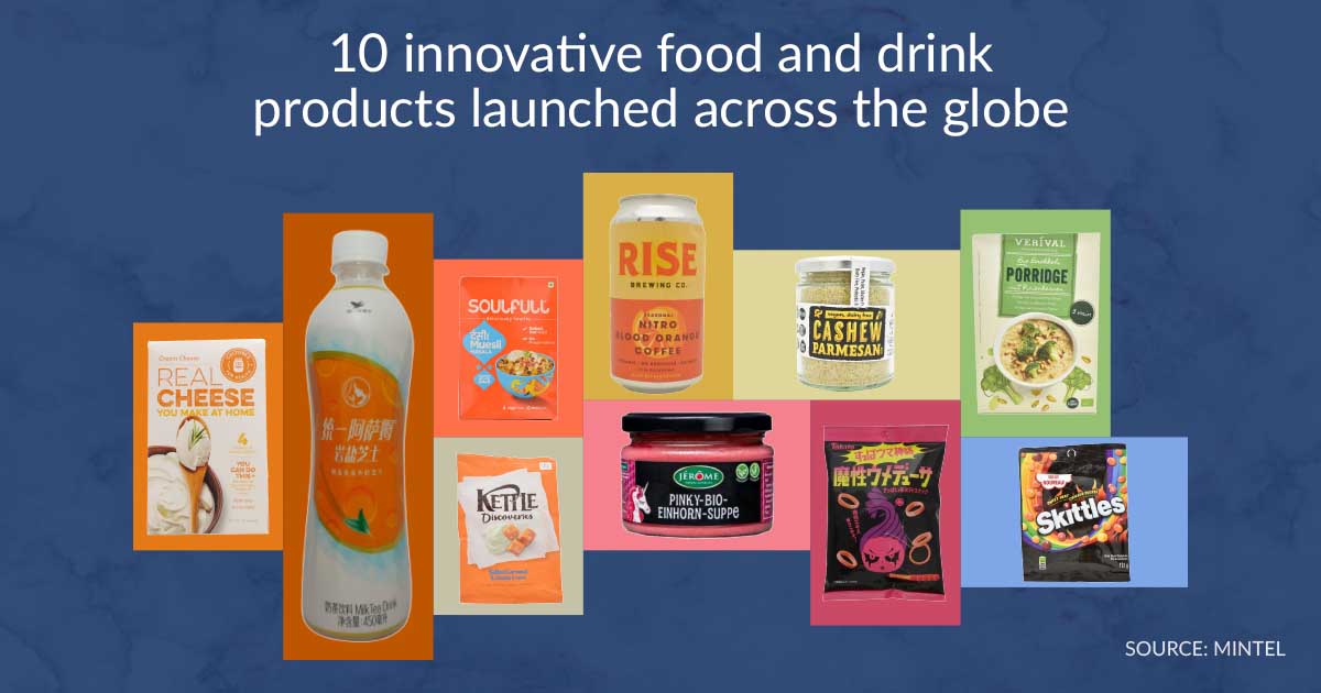 10 innovative food and drink products launched across the globe Mintel