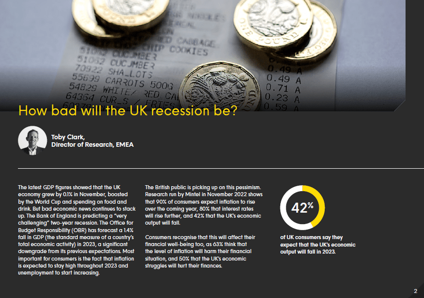 Recession and the Cost of Living Crisis