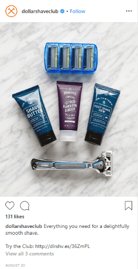 Dollar Shave Club Instagram