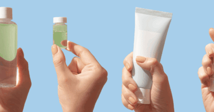 Suncare Innovation: Various bottles of suncare and skincare products