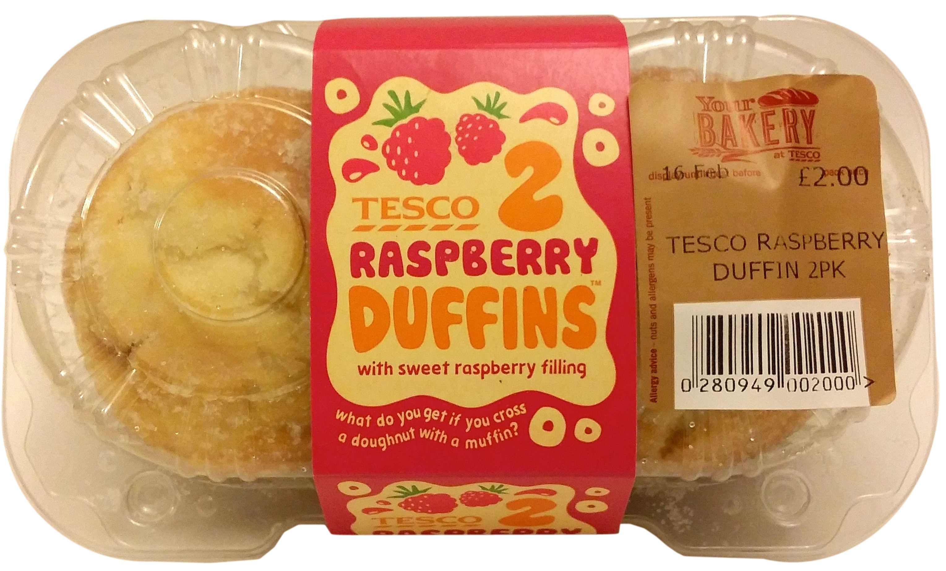 Tesco's raspberry duffins
