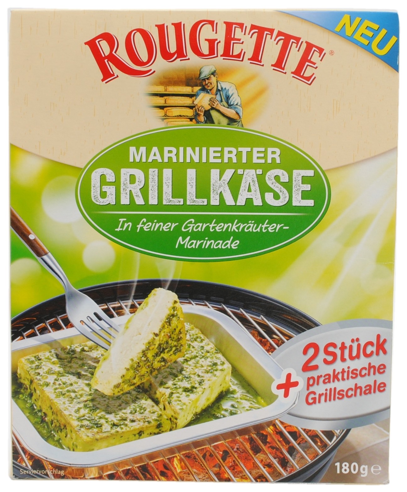 Marinated Grilling Cheese in Fine Garden Herb Marinade