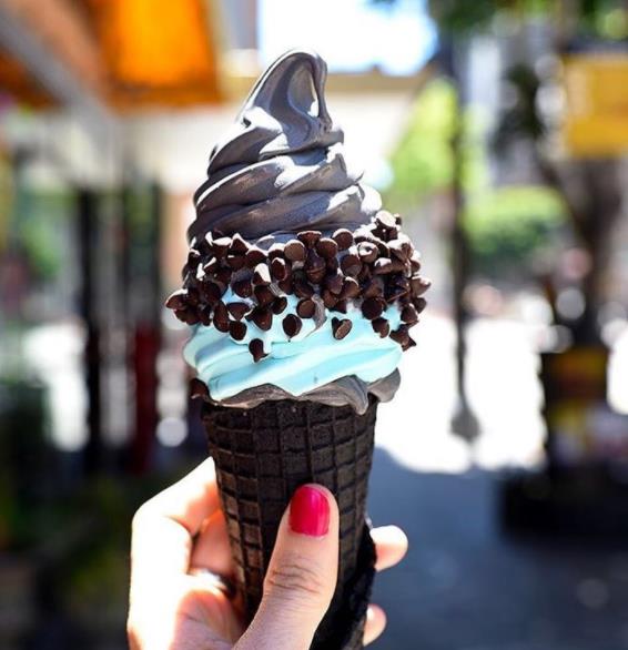 Charcoal Soft Serve