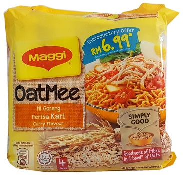 Maggi Oatmee, Curry Flavoured Instant Noodles, Malaysia