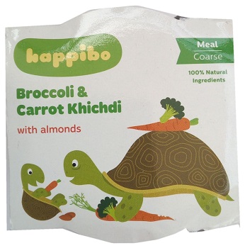 Happibo, Broccoli & Carrot Khichdi with Almonds