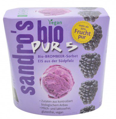 Sandro's Bio Feines Premium Brombeer Sorbet