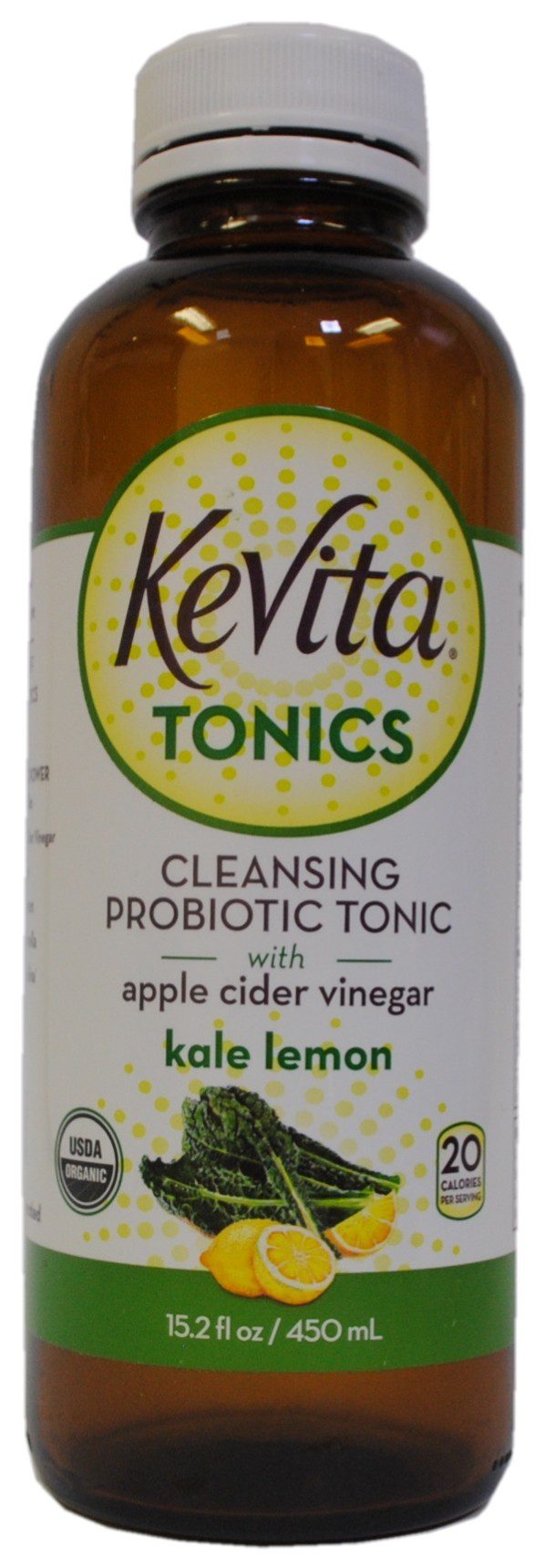 Kale Lemon Cleansing Probiotic Tonic with Apple Cider Vinegar