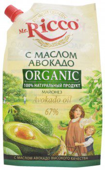 Mr. Ricco Organic Mayonez s Maslom Avokado: Avocadoöl Mayonnaise aus Russland