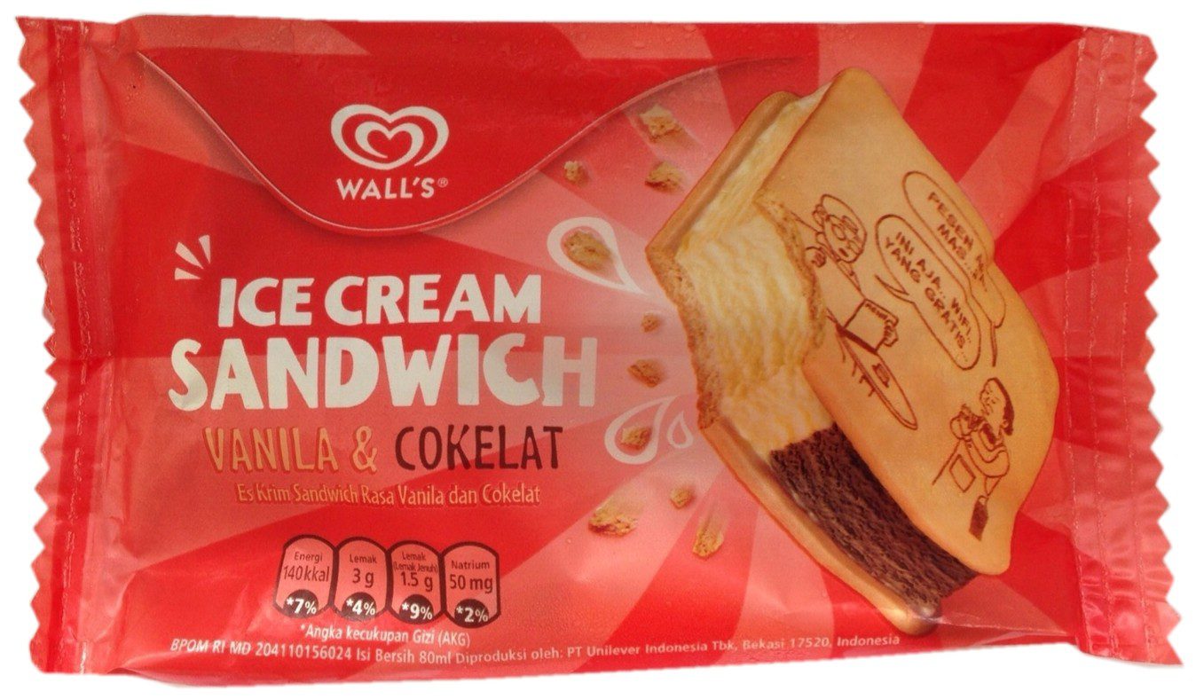Vanilla & Chocolate Flavour Ice Cream Sandwich